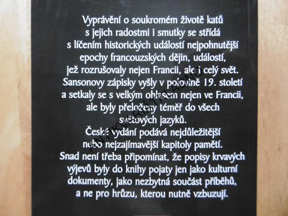 TAJNOSTI POPRAVIŠTĚ, HENRI SANSON, **an