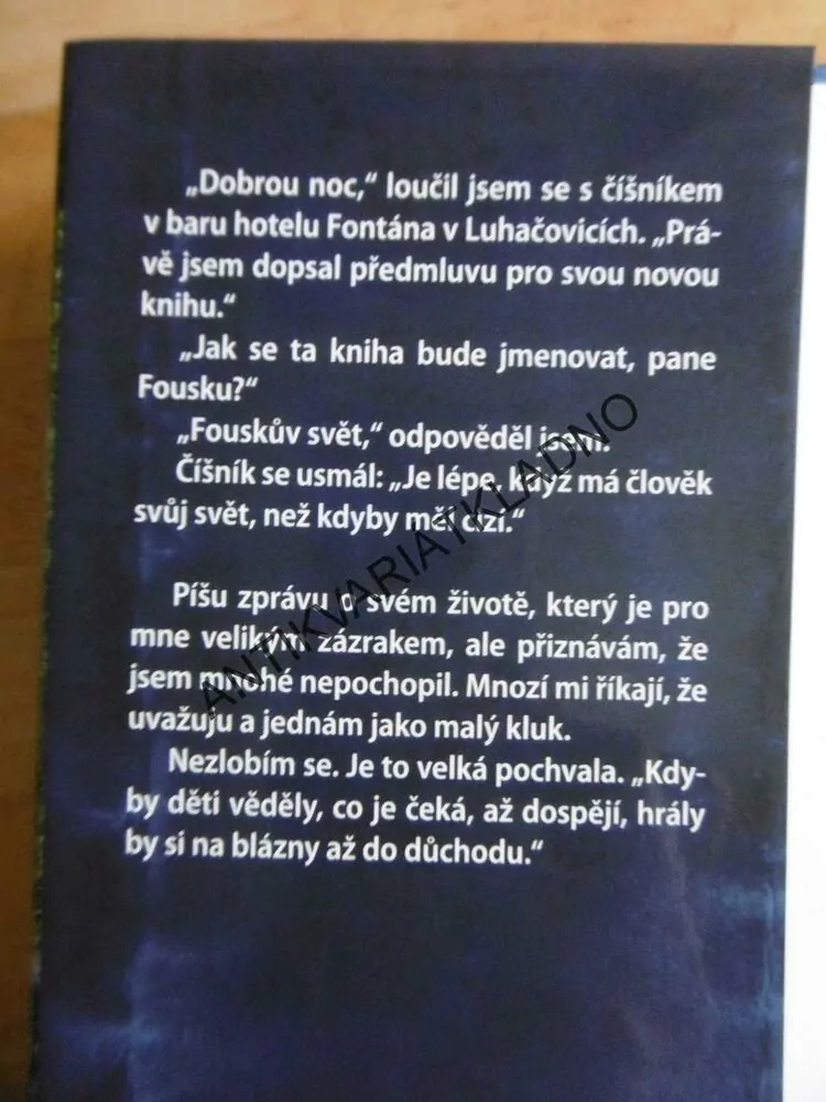 FOUSKŮV SVĚT, JOSEF FOUSEK, **an