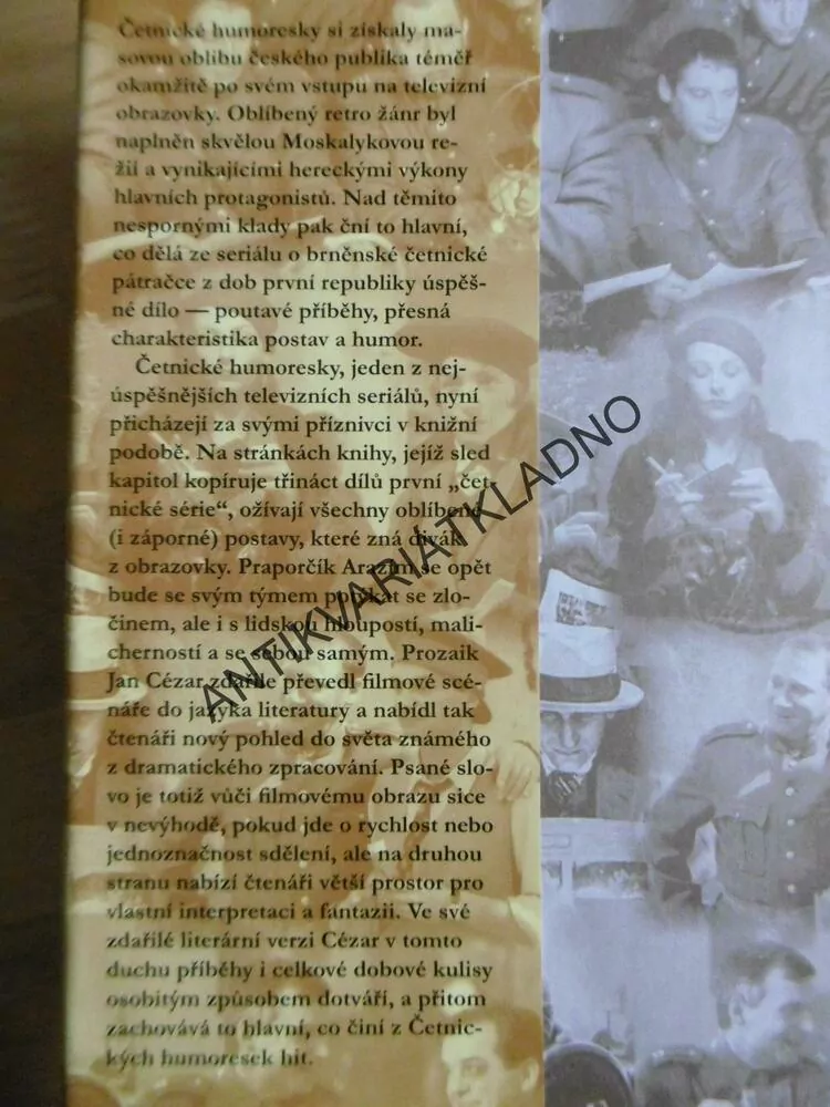 ČETNICKÉ HUMORESKY 1., SERIÁL ČT, JAN CÉZAR, FILM, FOTO, **an