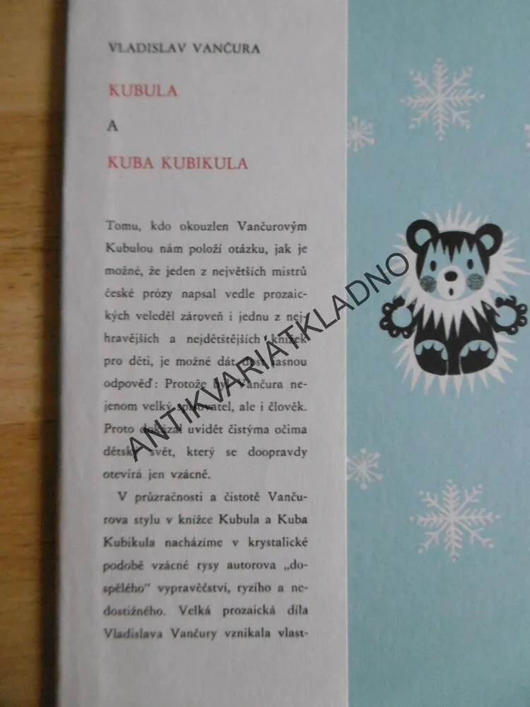 KUBULA A KUBA KUBIKULA, VANČURA, ZDENĚK MILER, 1967 **an