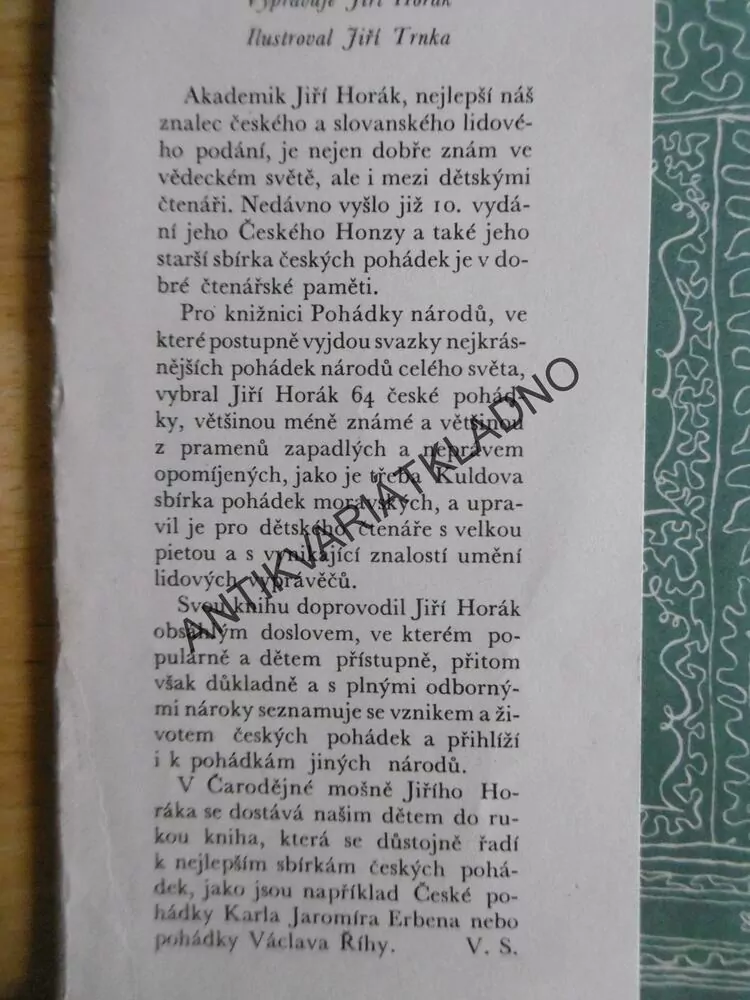 ČARODĚJNÁ MOŠNA, JIŘÍ HORÁK, JIŘÍ TRNKA