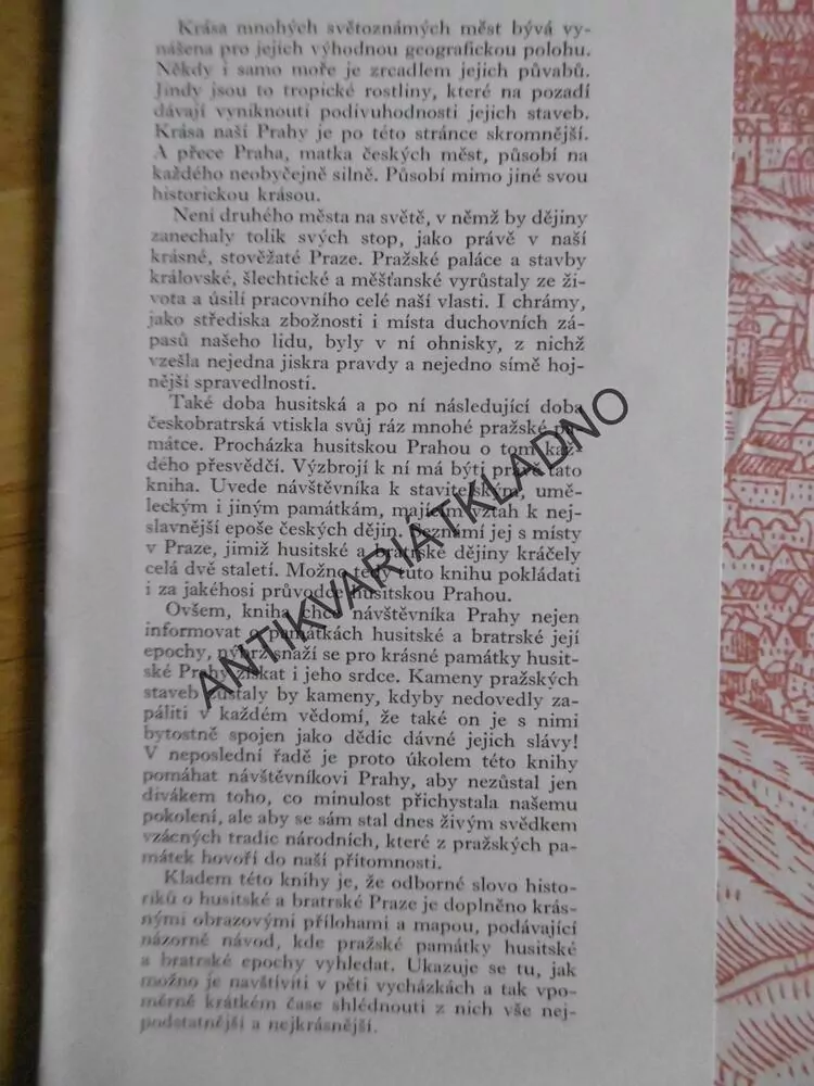 HUSITSKOU PRAHOU, T.Č. ZELINKA, **an