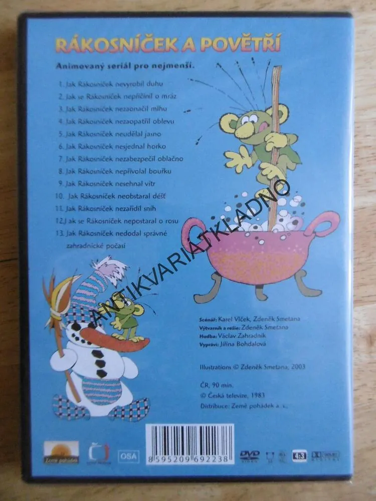 RÁKOSNÍČEK A POVĚTŘÍ, DVD FILM 
