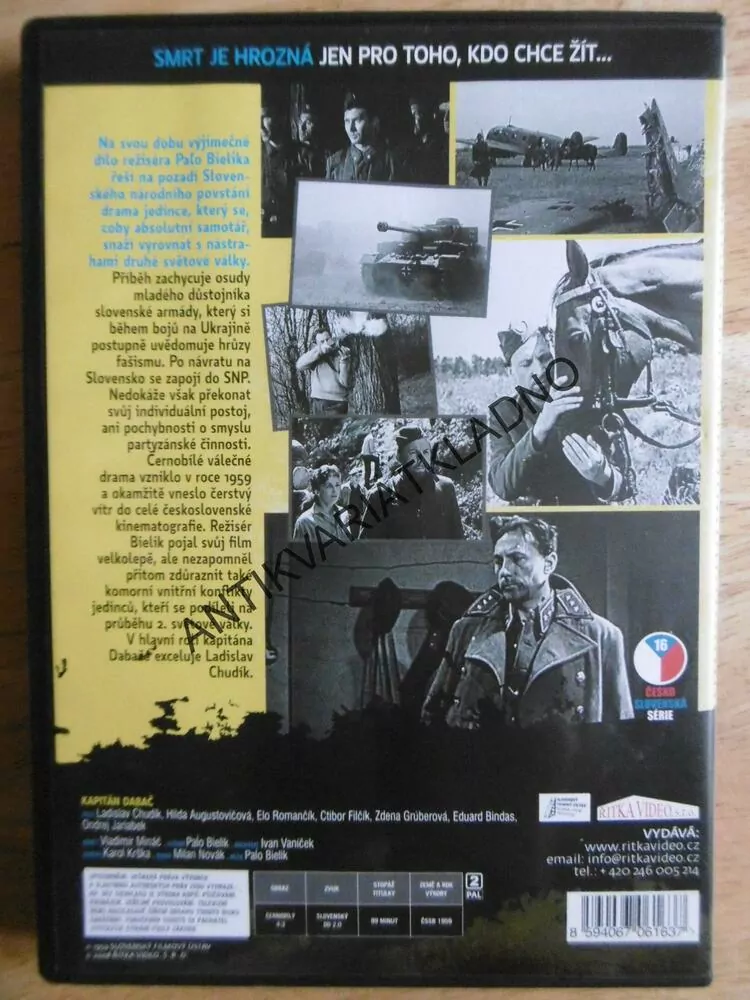 KAPITÁN DABAČ, DVD FILM 2.SVĚT.VÁLKA
