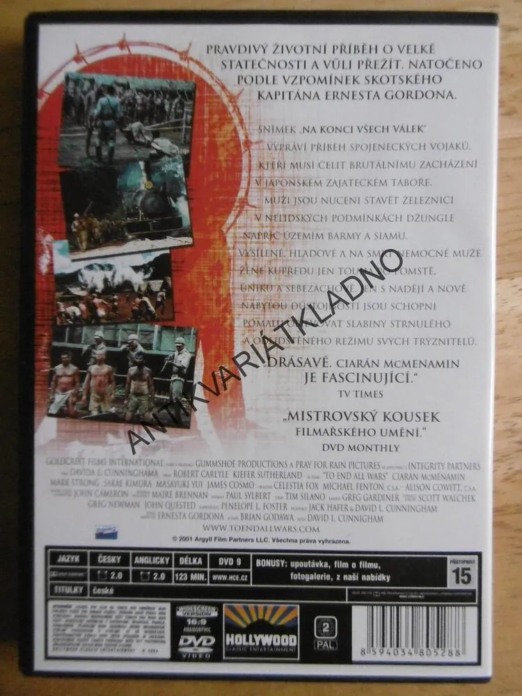 NA KONCI VŠECH VÁLEK, DVD FILM 2.SVĚT.VÁLKA