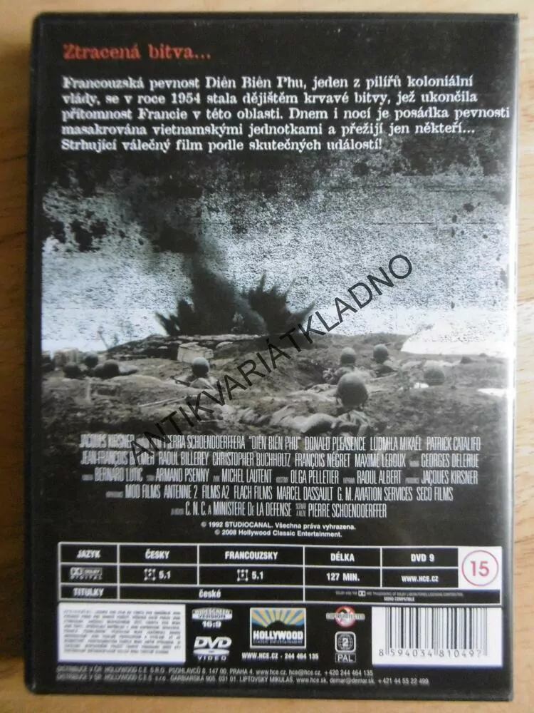 BITVA O DIEN BIEN PHU, DVD FILM 2.SVĚT.VÁLKA