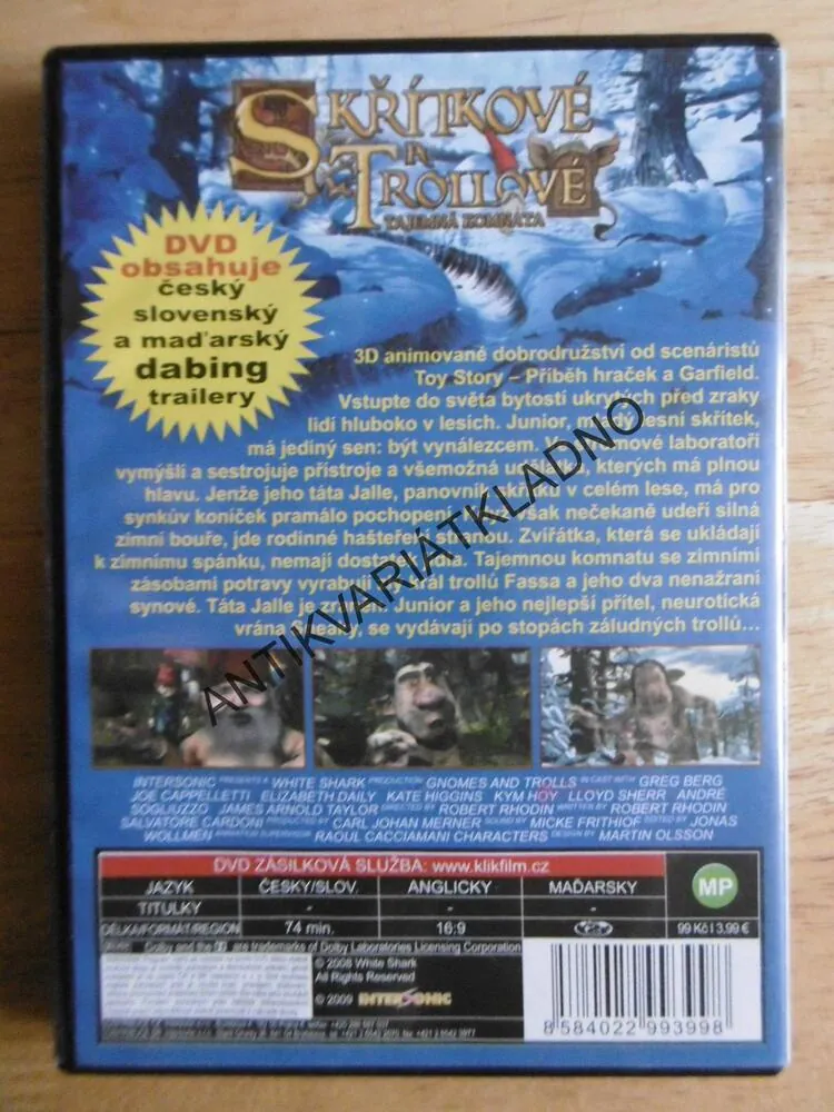 SKŘÍTKOVÉ A TROLLOVÉ, DVD FILM 