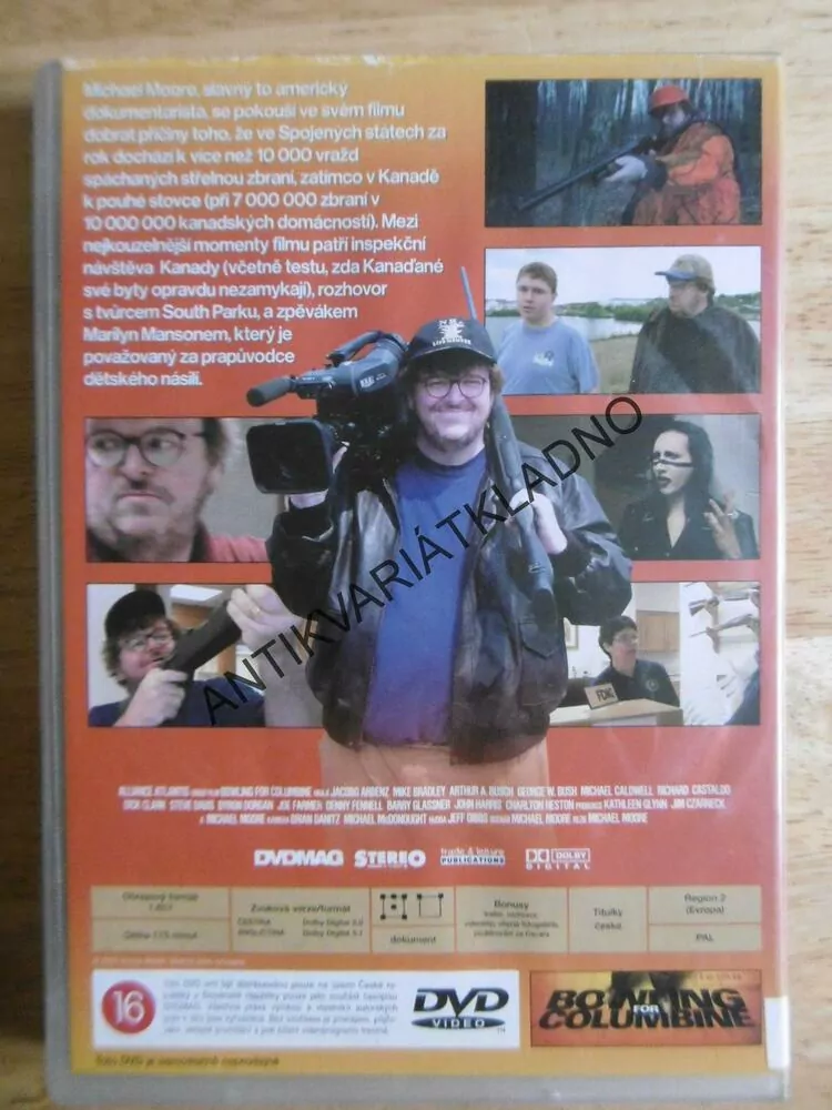 BOWLING FOR COLUMBINE, DVD FILM DOKUMENT