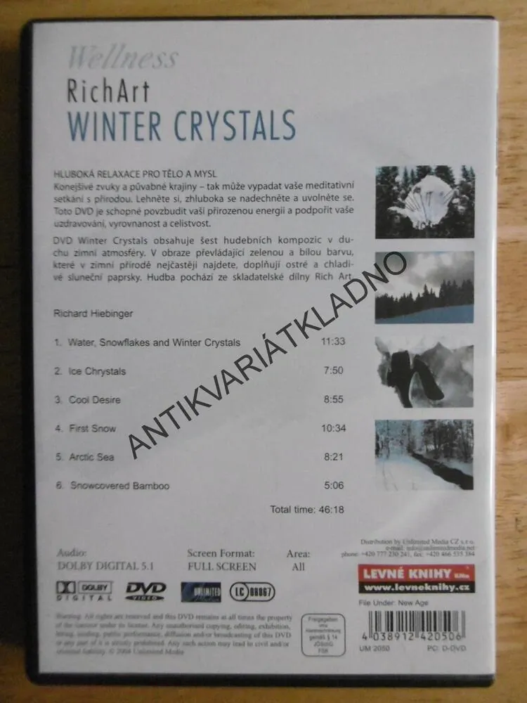 WINTER CRYSTALS, RICH ART, WELLNESS, HLUBOKÁ RELAXACE PRO TĚLO A MYSL DVD FILM DOKUMENT