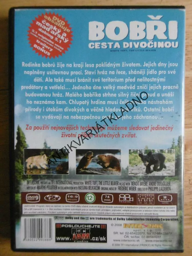BOBŘI CESTA DIVOČINOU, DVD FILM