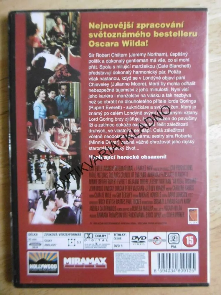 IDEÁLNÍ MANŽEL, DVD FILM
