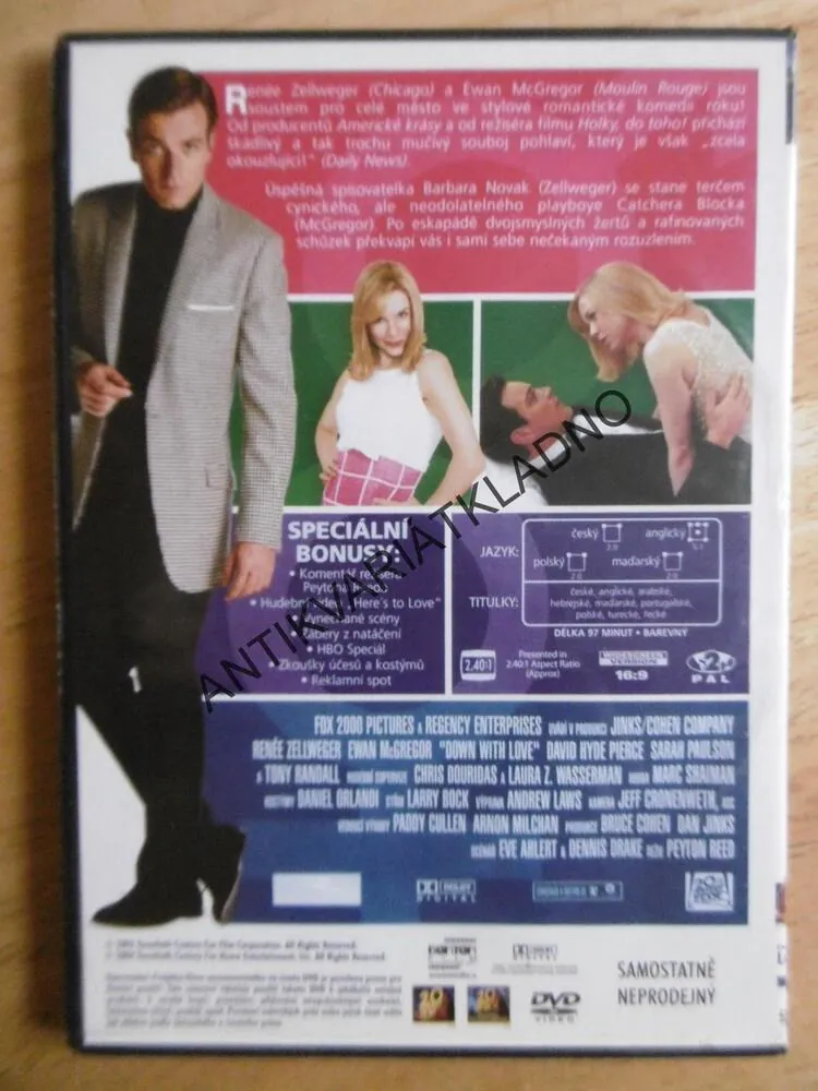 KAŠLU NA LÁSKU, DVD FILM