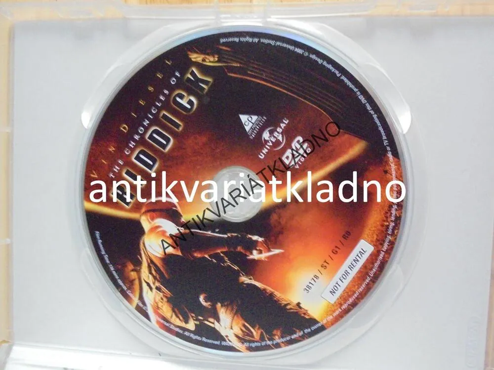 RIDDICK, KRONIKA TEMNA, VIN DIESEL, DVD FILM