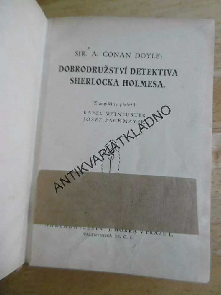 DOBRODRUŽSTVÍ DETEKTIVA SHERLOCKA HOLMESE, SIR ARTHUR CONAN DOYLE, **an