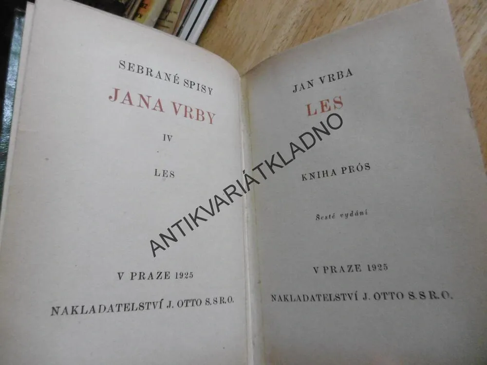 LES, JAN VRBA, 1925, **an