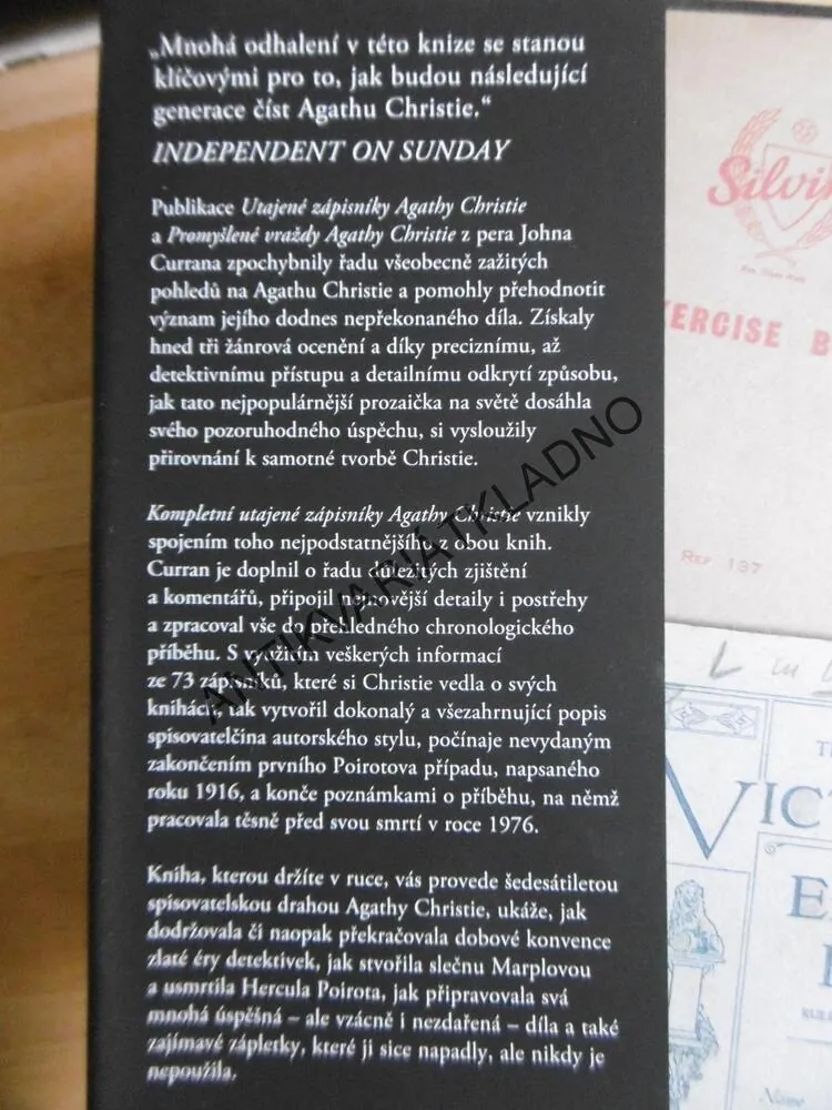 KOMPLETNÍ UTAJENÉ ZÁPISNÍKY, AGATHA CHRISTIE, JOHN CURRAN, **an