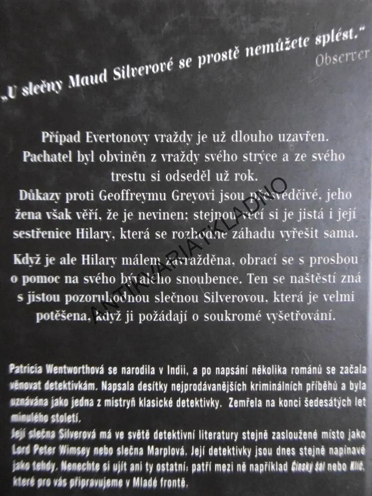 PŘÍPAD JE UZAVŘEN, PATRICIA WENTWORTHOVÁ, **an