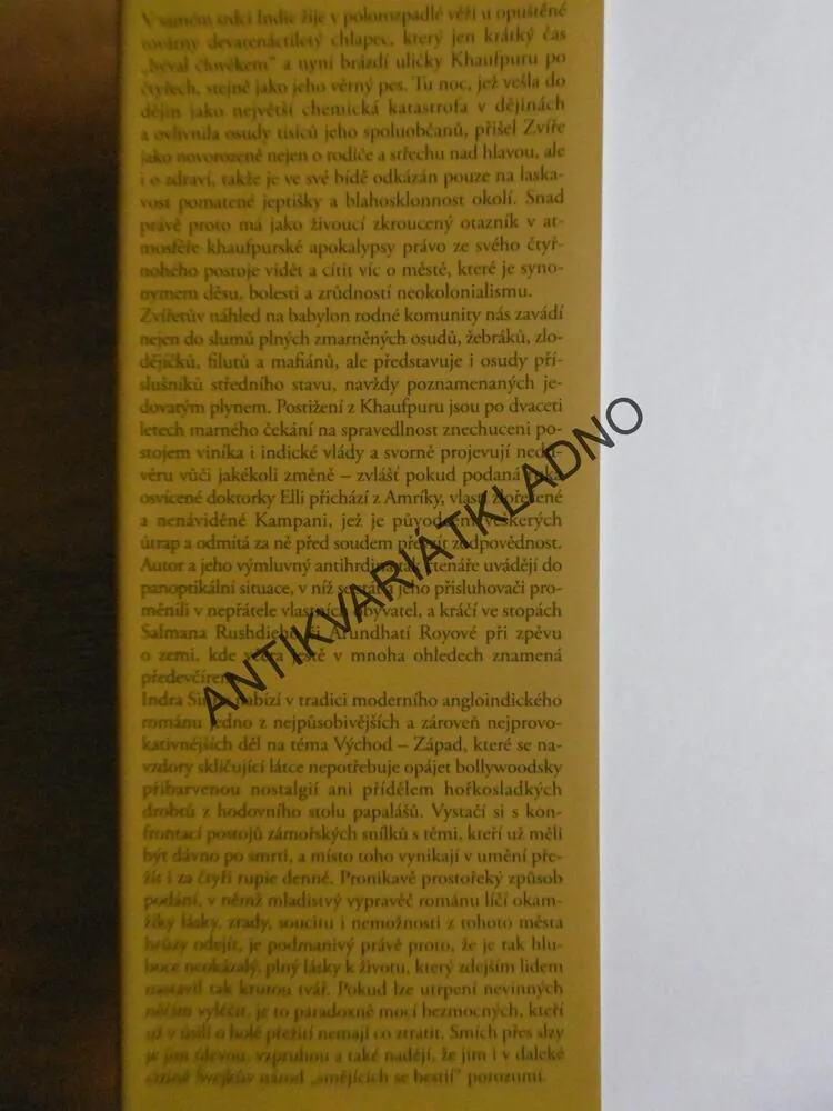 ZVÍŘETOVI LIDÉ, INDRA SINHA, **an