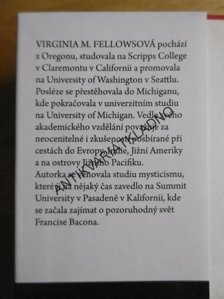 SHAKESPEARŮV KÓD, VIRGINIA M.FELLOWSOVÁ, **an