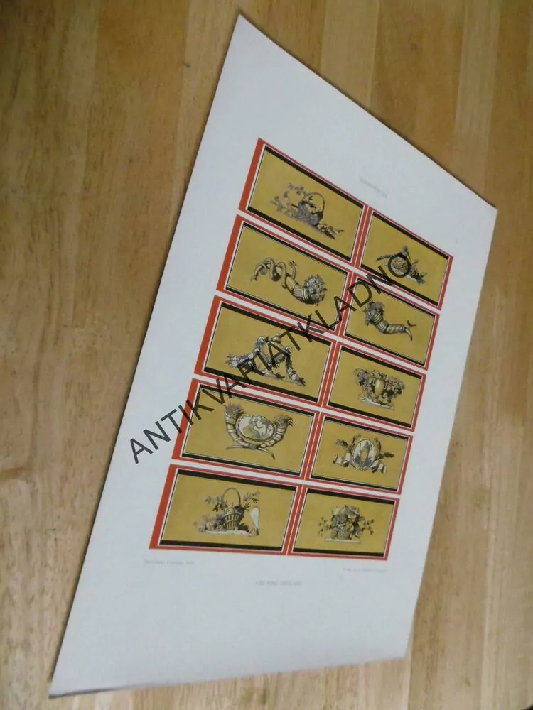 DEKORATIVNÍ TISK 1915 - ORNAMENTY