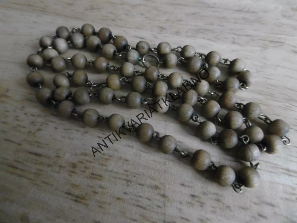 DŘEVĚNÉ KORÁLKY NA KRK, ŠPERK, NÁHRDELNÍK, KOMPLETNÍ, 