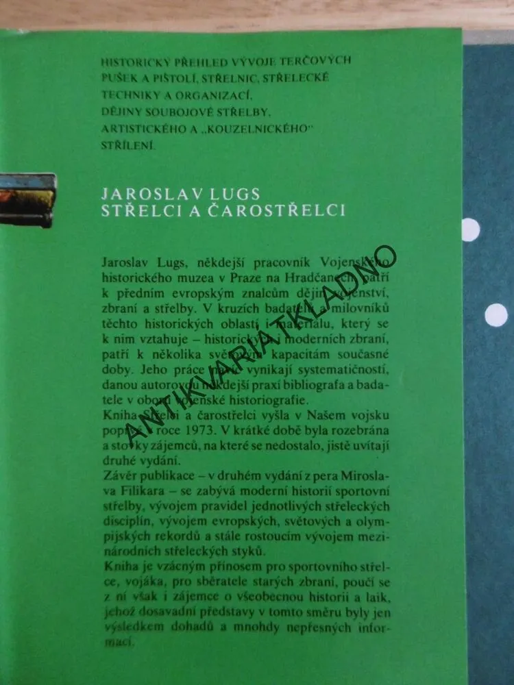 STŘELCI A ČAROSTŘELCI, JAROSLAV LUGS,**an