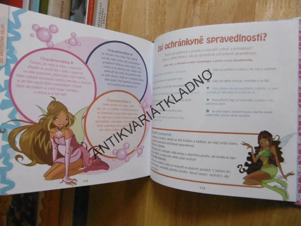 WINX CLUB- JAKÁ JSI? VELKÁ KNIHA VÍLÍCH TESTŮ, **an