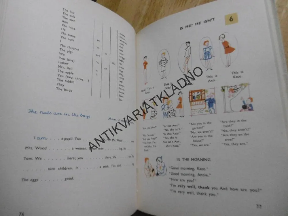 OBRÁZKOVÁ UČEBNICE ANGLIČTINY PRO DĚTI, 1967, **an