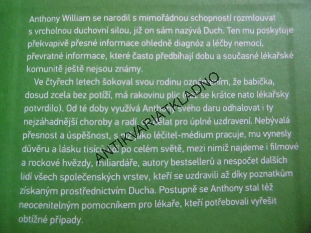 MYSTICKÝ LÉČITEL, ANTHONY WILLIAM, EDGAR CAYCE NAŠÍ DOBY, **an