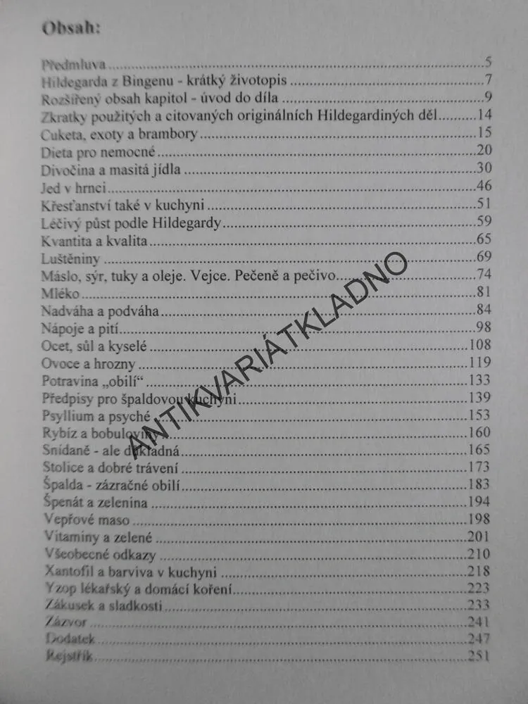 LÉČEBNÁ KUCHAŘKA SVATÉ HILDEGARDY, HERTZKA, STREHLOW, **an
