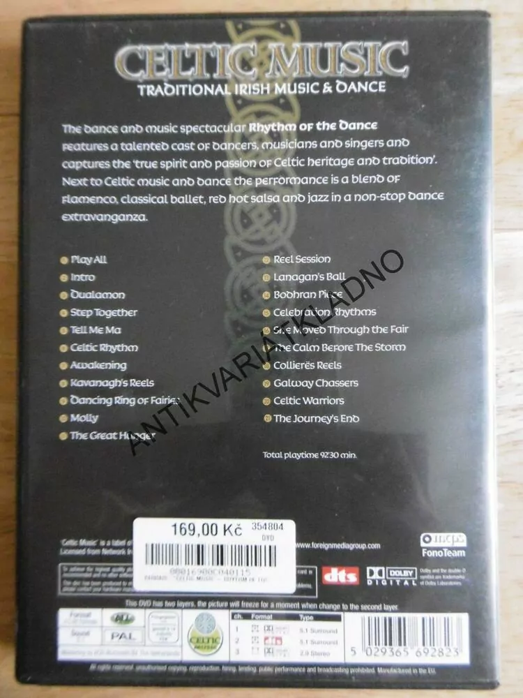 CELTIC MUSIC, RHYTHM OF THE DANCE, KELTSKÁ HURDBA, DVD HUDBA