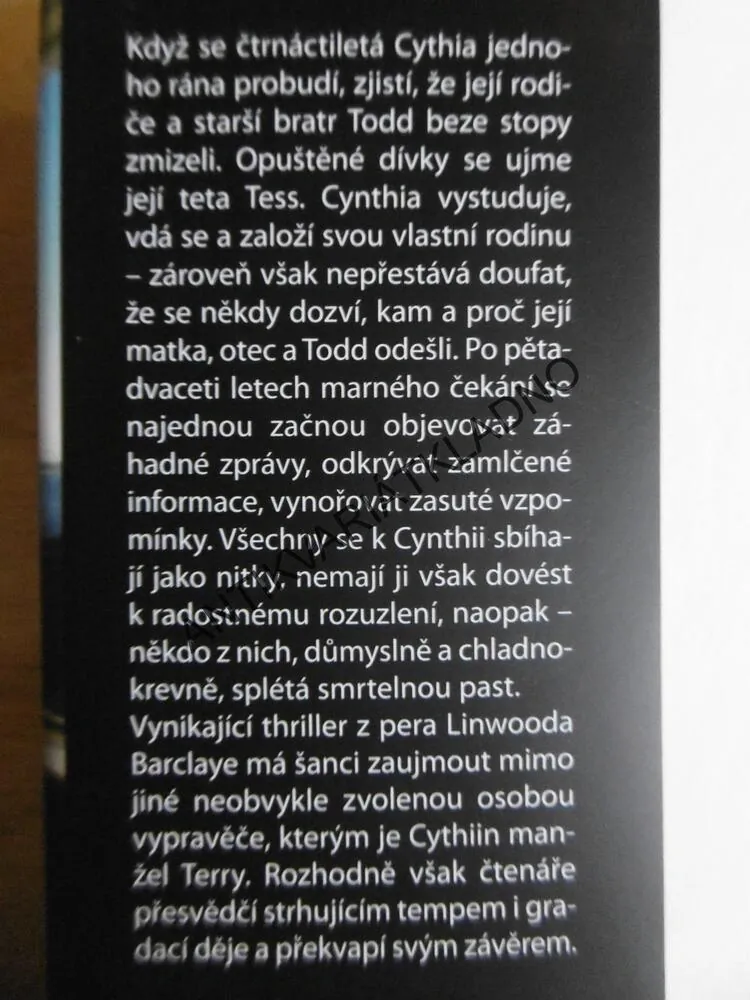 NA LOUČENÍ NEBYL ČAS, LINWOOD BARCLAY, **an