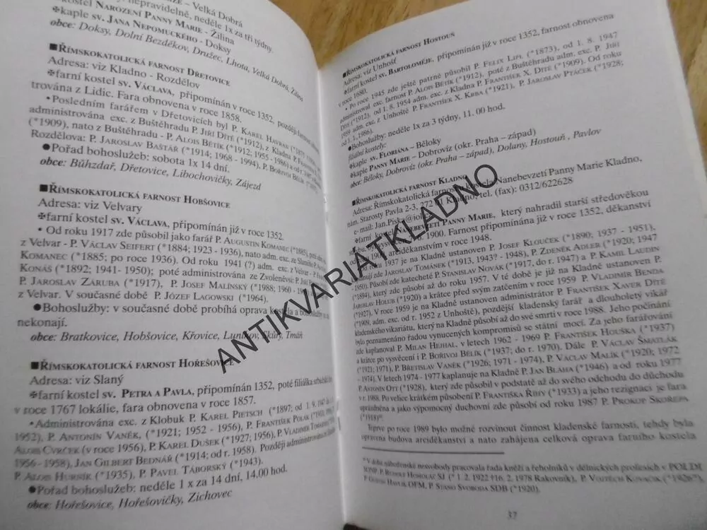 CÍRKVE NA KLADENSKU A SLÁNSKU, KLADNO 1999