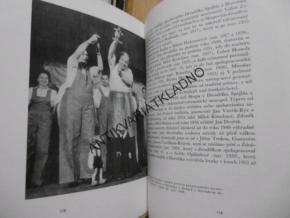 NÁRODNÍ UMĚLEC JOSEF SKUPA, LOUTKY, DIVADLO,  JAN MALÍK, **an