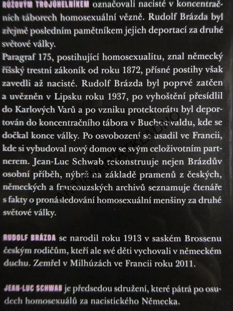 CESTA RŮŽOVÉHO TROJÚHELNÍKU, RUDOLF BRÁZDA, **an
