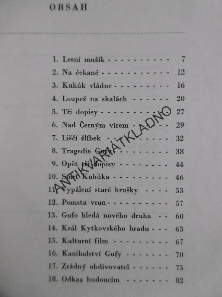 KUHÚK, CHVOJNICKÝ VÝR, F.K. BABY, 1943, **an