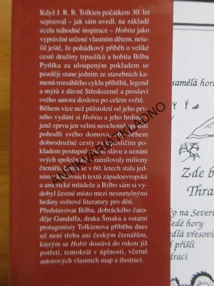 HOBIT ANEB CESTA TAM A ZASE ZPÁTKY, J.R.R. TOLKIEN, **an