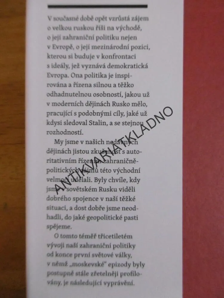 OSUDNÉ SPOJENECTVÍ, PRAHA A MOSKVA 1920-1948, JAROSLAV ŠEDIVÝ, **an