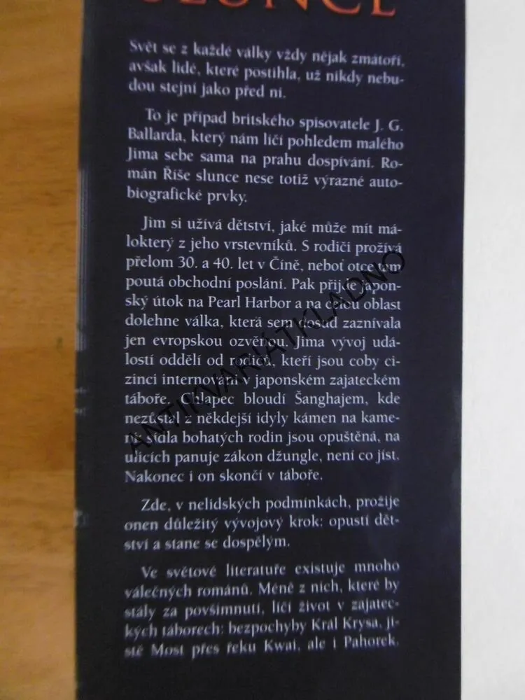 ŘÍŠE SLUNCE, J.G.BALLARD, **an