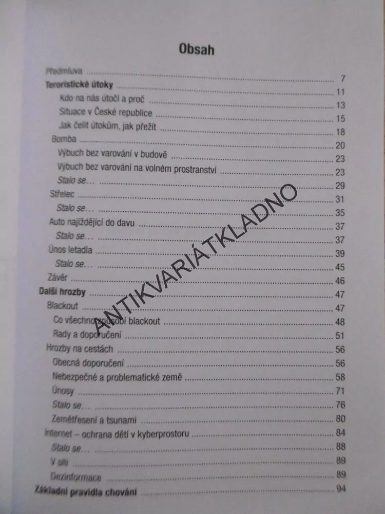 JAK PŘEŽÍT NEJEN TERORISTICKÝ PÚTOK, ANDOR ŠÁNDOR, **an