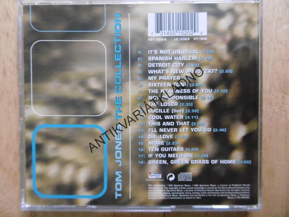 TOM JONES, THE COLLECTION, CD