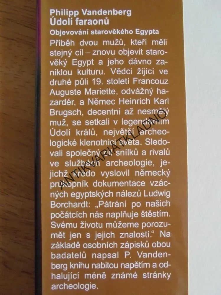 ÚDOLÍ FARAONŮ, PHILIPP VANDERBERG