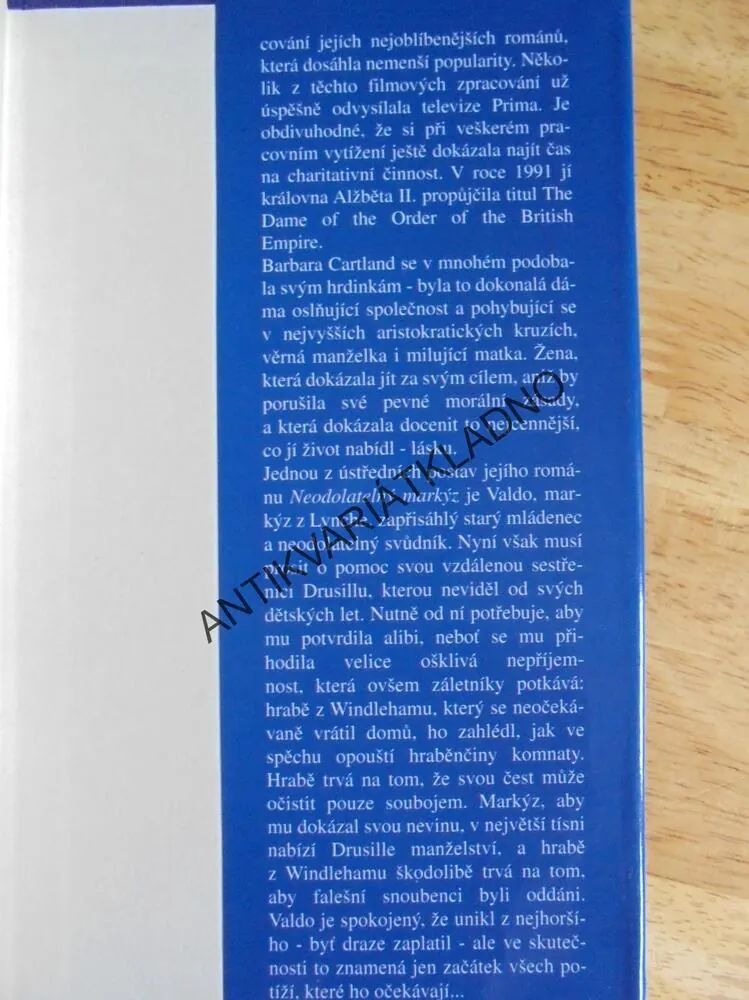 NEODOLATELNÝ MARKÝZ, BARBARA CARTLAND, **an