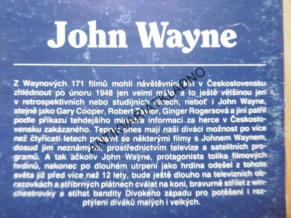 JOHN WAYNE, FILM, HOLLYWOOD