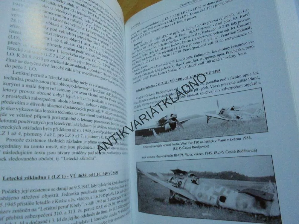 ČESKOSLOVENSKÉ VOJENSKÉ LETECTVO 1945-50, LETECTVÍ