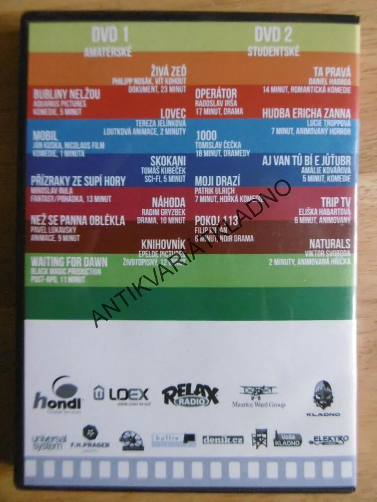 KLAPKA 2016 FESTIVAL KLADNO, DVD FILM