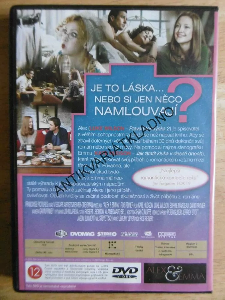 ALEX A EMMA, DVD FILM