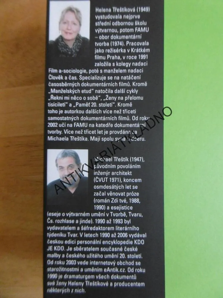 MANŽELSKÉ ETUDY, HELENA TŘEŠTÍKOVÁ, MICHAEL TŘEŠTÍK, **an
