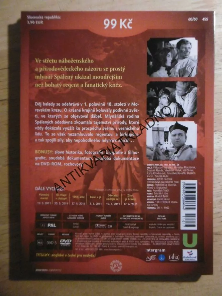ĎÁBLOVA PAST, DVD FILM