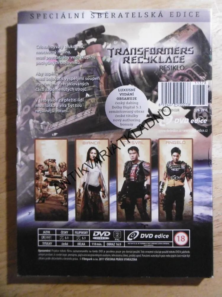 TRANSFORMERS RECYKLACE, DVD FILM